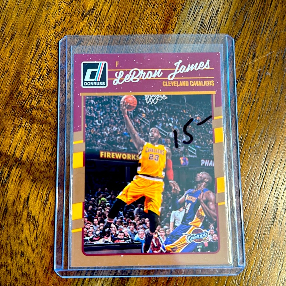 LeBron James 2016-17 Panini Donruss w/ Kobe #15 Cavaliers Heat Lakers
